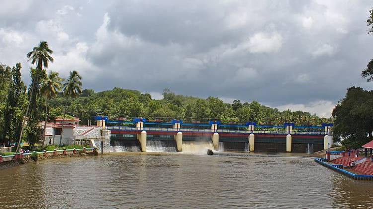 aruvikkara dam shutter opened