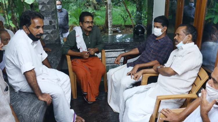 Minister TP Ramakrishnan visited Nitin Chandran's house