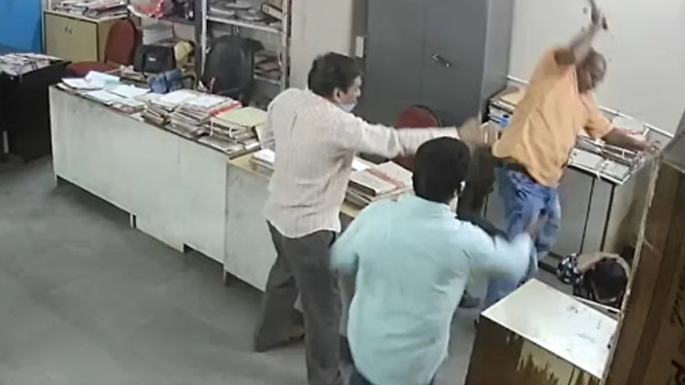 Government Employee Hits Woman