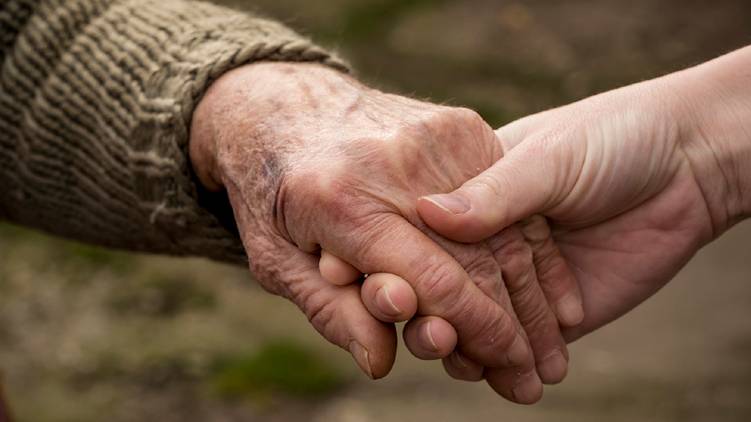 ELDERLY PEOPLE HAND