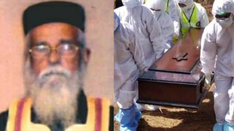 thiruvananthapuram priest burial disrupted by natives