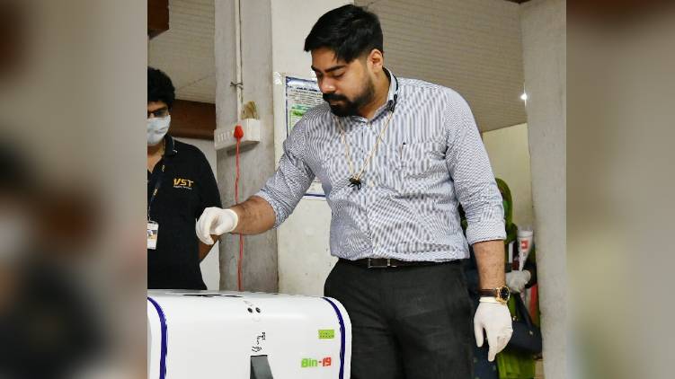 Automated system for disinfect mask in collectorate