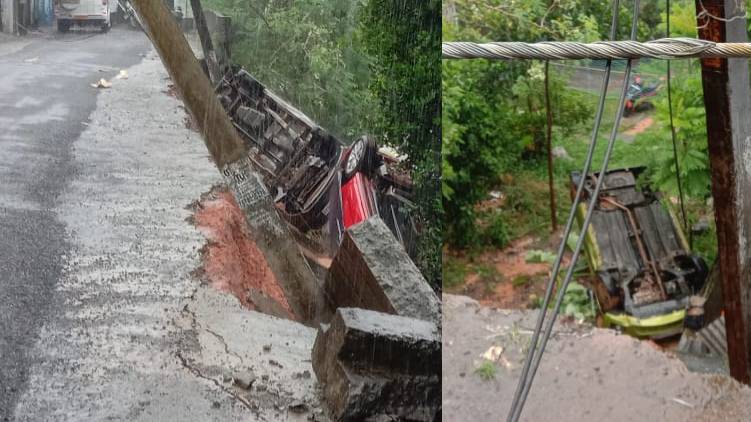 edappally vattekkunnam road collapsed