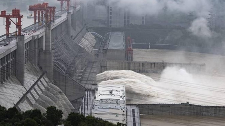 china destroyed dam floods
