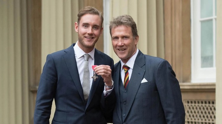 Stuart Broad fined father