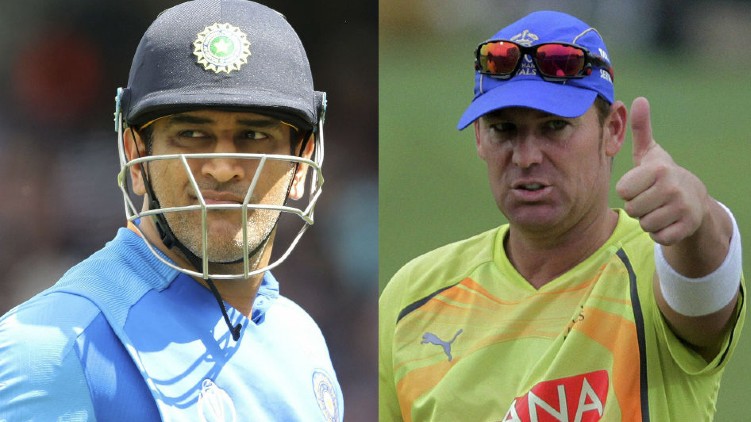 shane warne ms dhoni