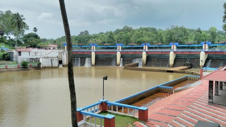 aruvikkara dam shutter opened