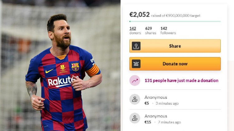German Club Crowdfund Messi