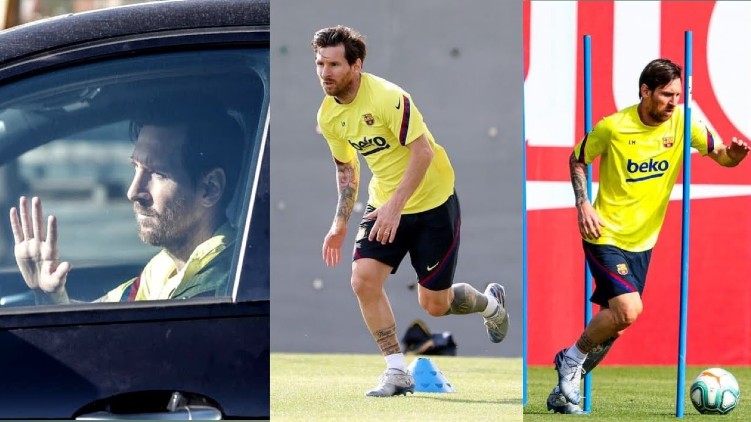 Messi returns to training