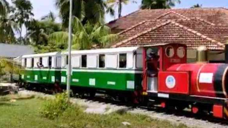country's first open-air solar train service in veli