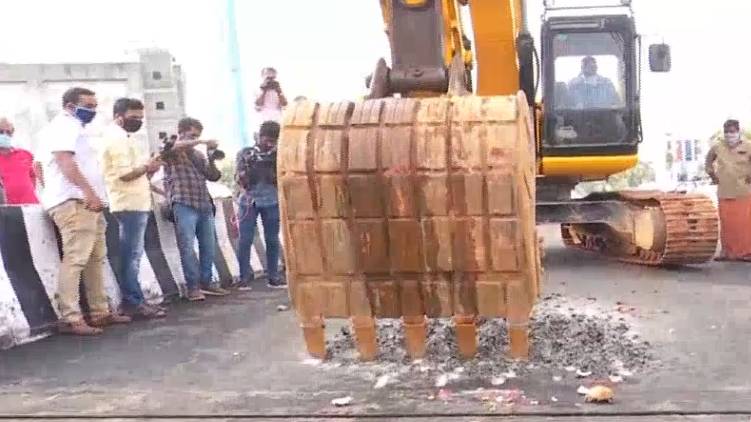 palarivattom over bridge demolish begun