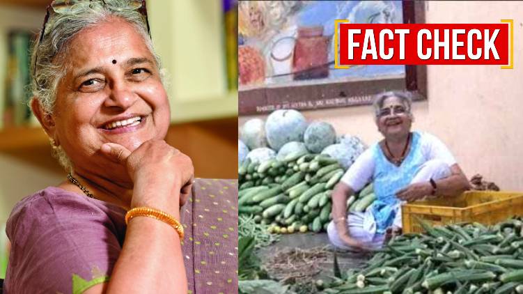 sudha murthy vegetable selling fact check