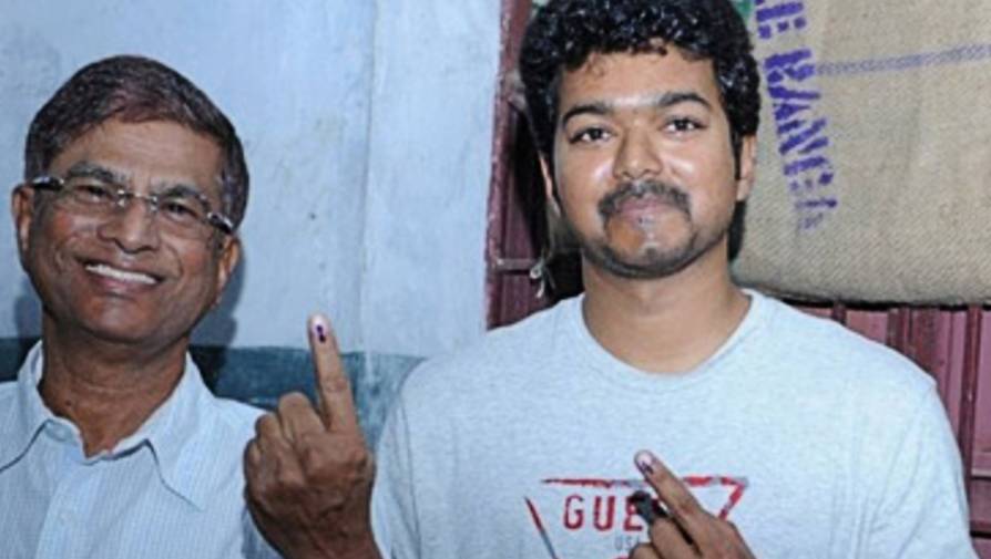 vijay and father s s a chandrasekhar