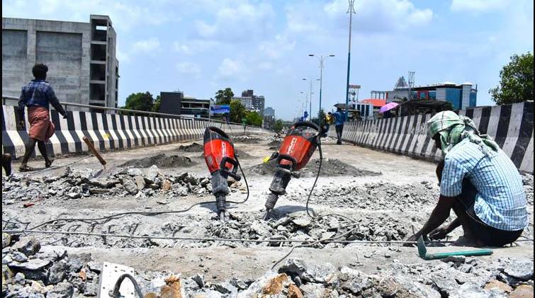 palarivattom overbridge demolish works continues