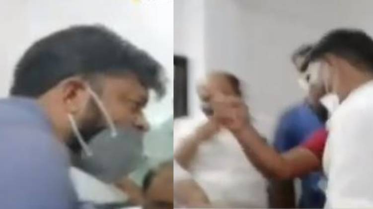 protest in malappuram congress office