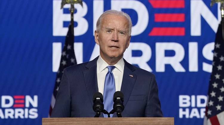 US presidential election; Joe Biden addresses the nation