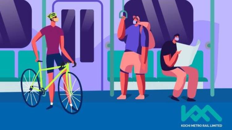 Kochi Metro; permited to carry bicycles all Metro Stations
