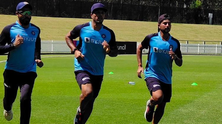 India Australia first training