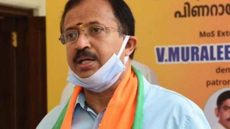 V Muraleedharan against the farmers' strike in Delhi