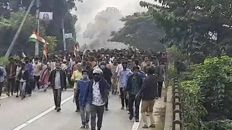 tripura police gun firing