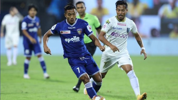 kerala blasters chennaiyin half