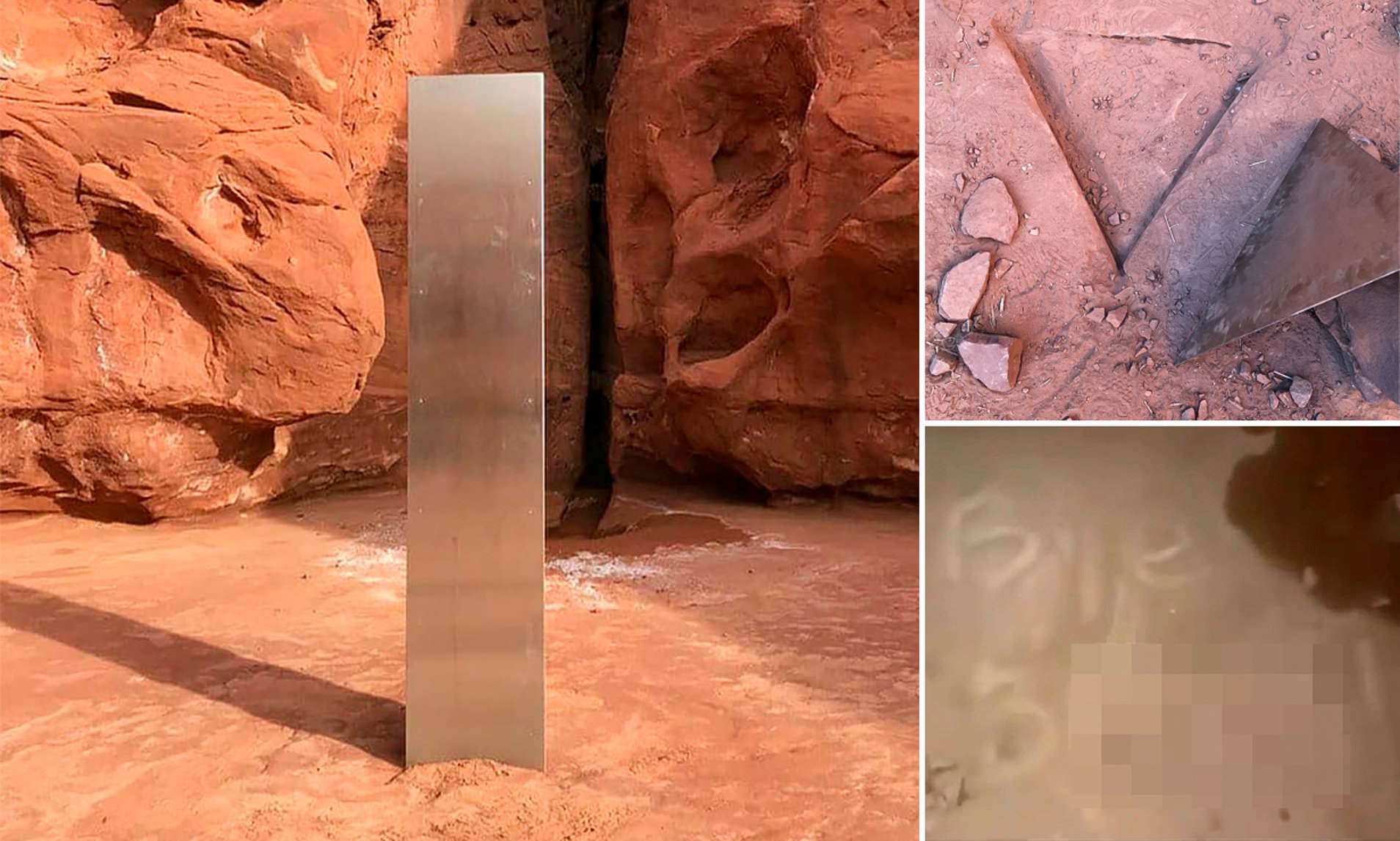 mysterious monolith found destroyed