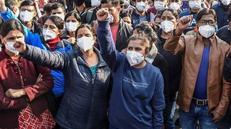 delhi aiims nurses strike