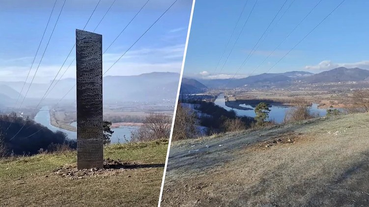Utah monolith Romania disappears