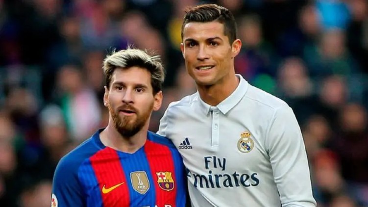 Messi Ronaldo come face