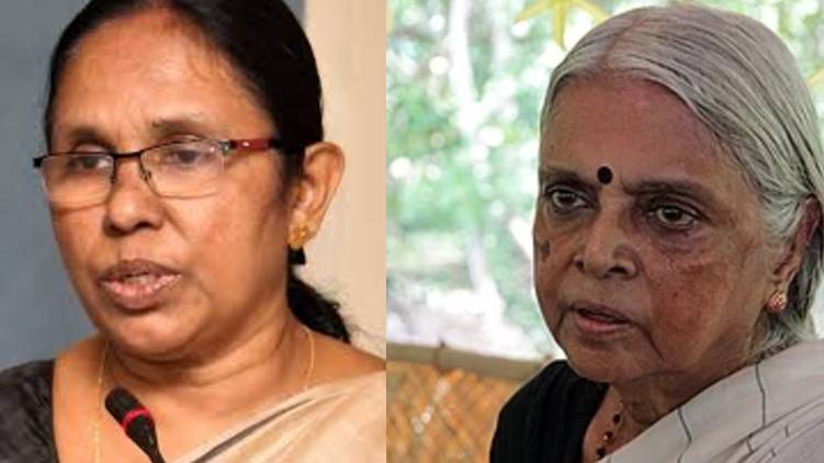 KK Shailaja pays homage to Sugathakumari