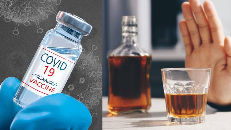 covid vaccine recipients should avoid liquor