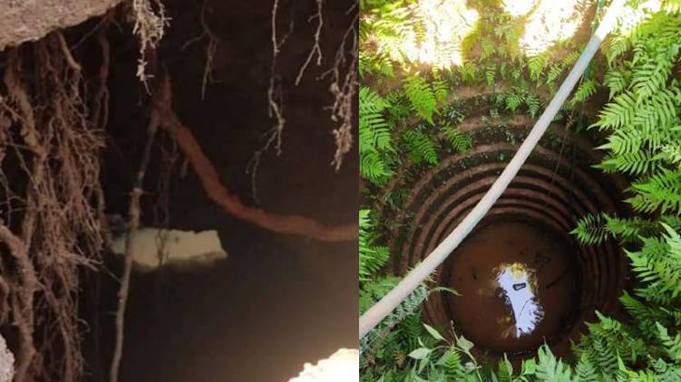 kannur woman fell in ditch found in well
