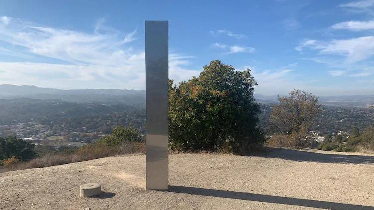 monolith appears on California mountaintop