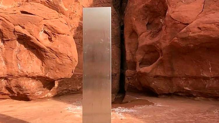 mysterious monolith found destroyed
