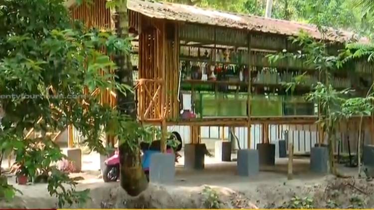 woman transforms goat shed to art gallery