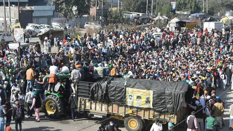 farmers protest continues