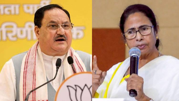j p nadda mamta banarjee