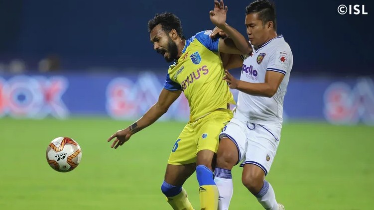 kerala blasters drew chennaiyin