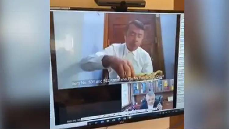 Lawyer Forgot To Turn Off Camera Caught Eating On Official Call