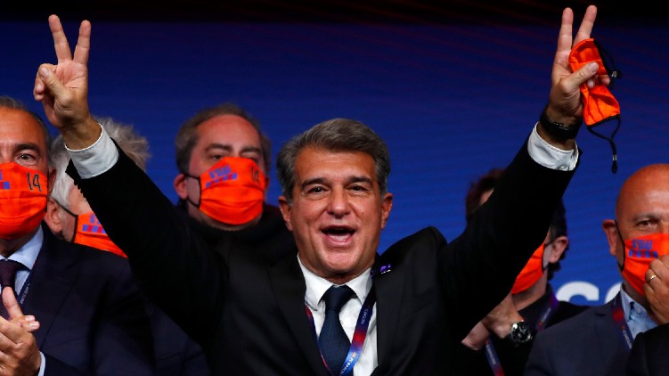 Barcelona Laporta president club