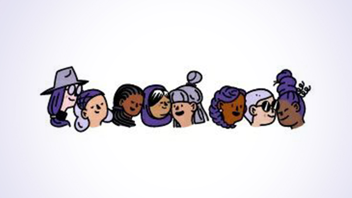 Facebook doodle on women's day
