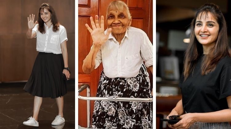 Manju Warrier shares a photo of a grandmother imitating her style