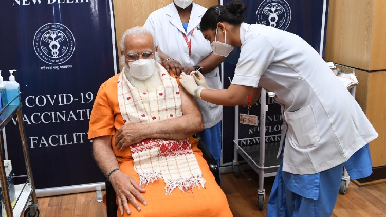 Narendra Modi Second Vaccine