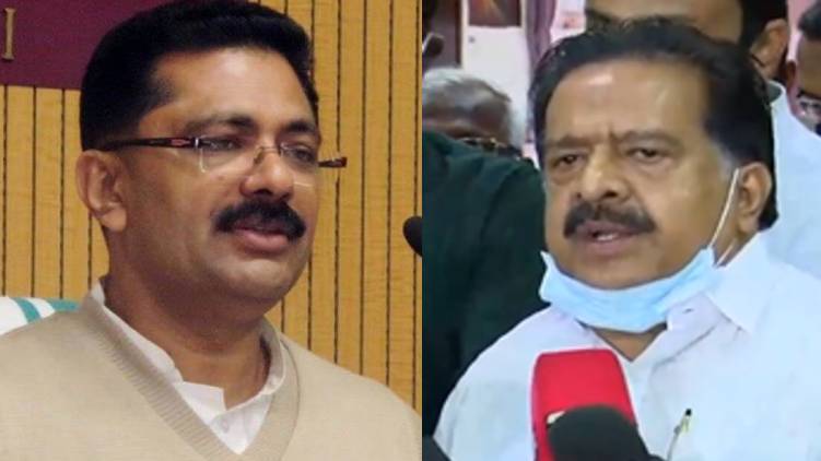 k t jaleel ramesh chennithala