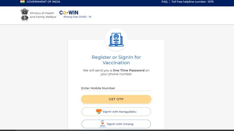 covid vaccine website down
