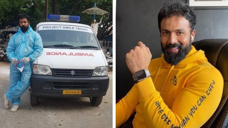 Actor Arjun Gowda turns ambulance driver to help Covid patiants