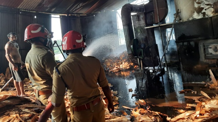 fire broke out plywood