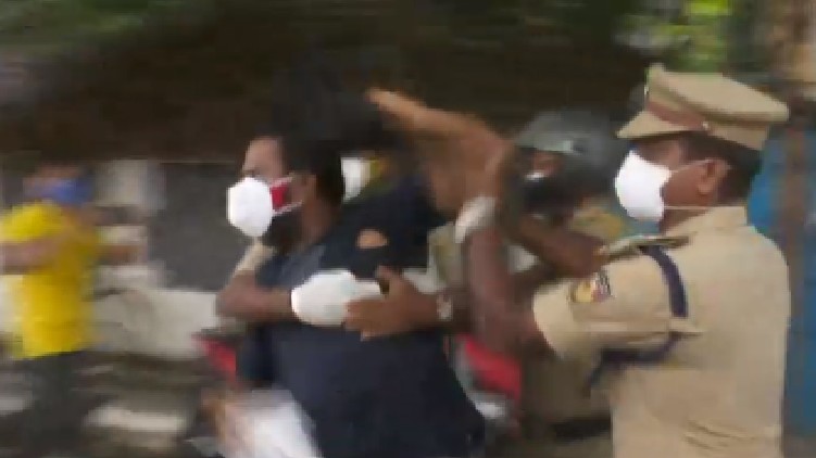 Protest against Lakshadweep Collector
