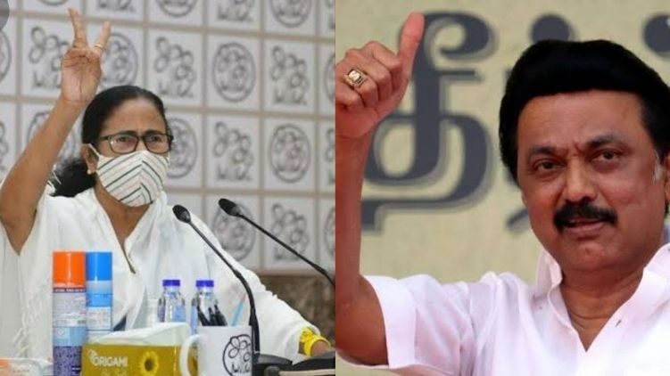 TMC leads in Bengal, DMK in TN