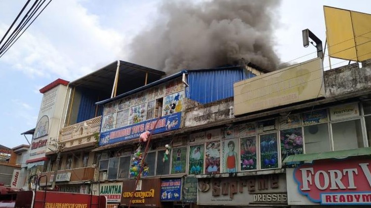 Chala fire godown illegally